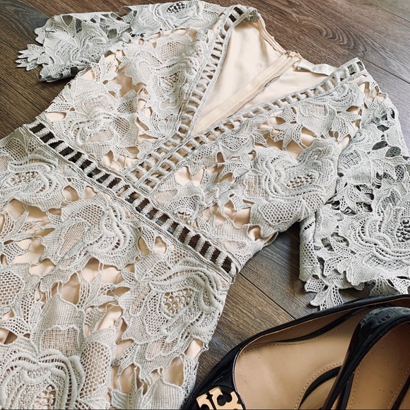 (Sz XS) Astr Grey/Mint Romper - Picture 3 of 7